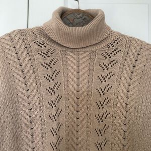 Vintage cotton knit Roll Neck sweater